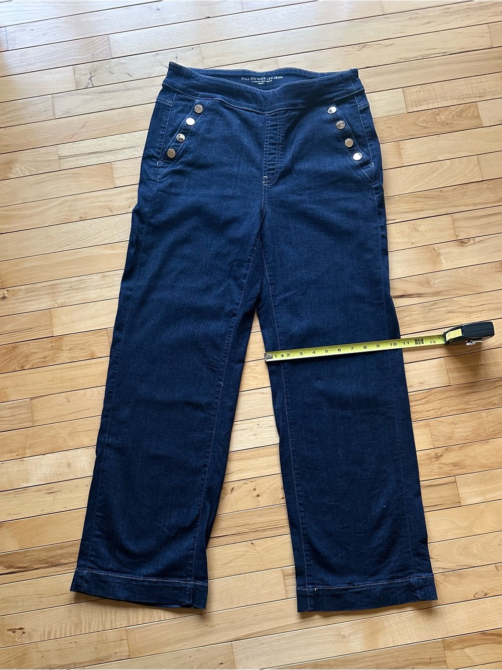 Chicos wide leg denim trousers